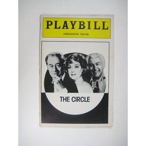 The Circle Playbill 1990 Glynis Johns Rex Harrison Granger Ambassador Theatre